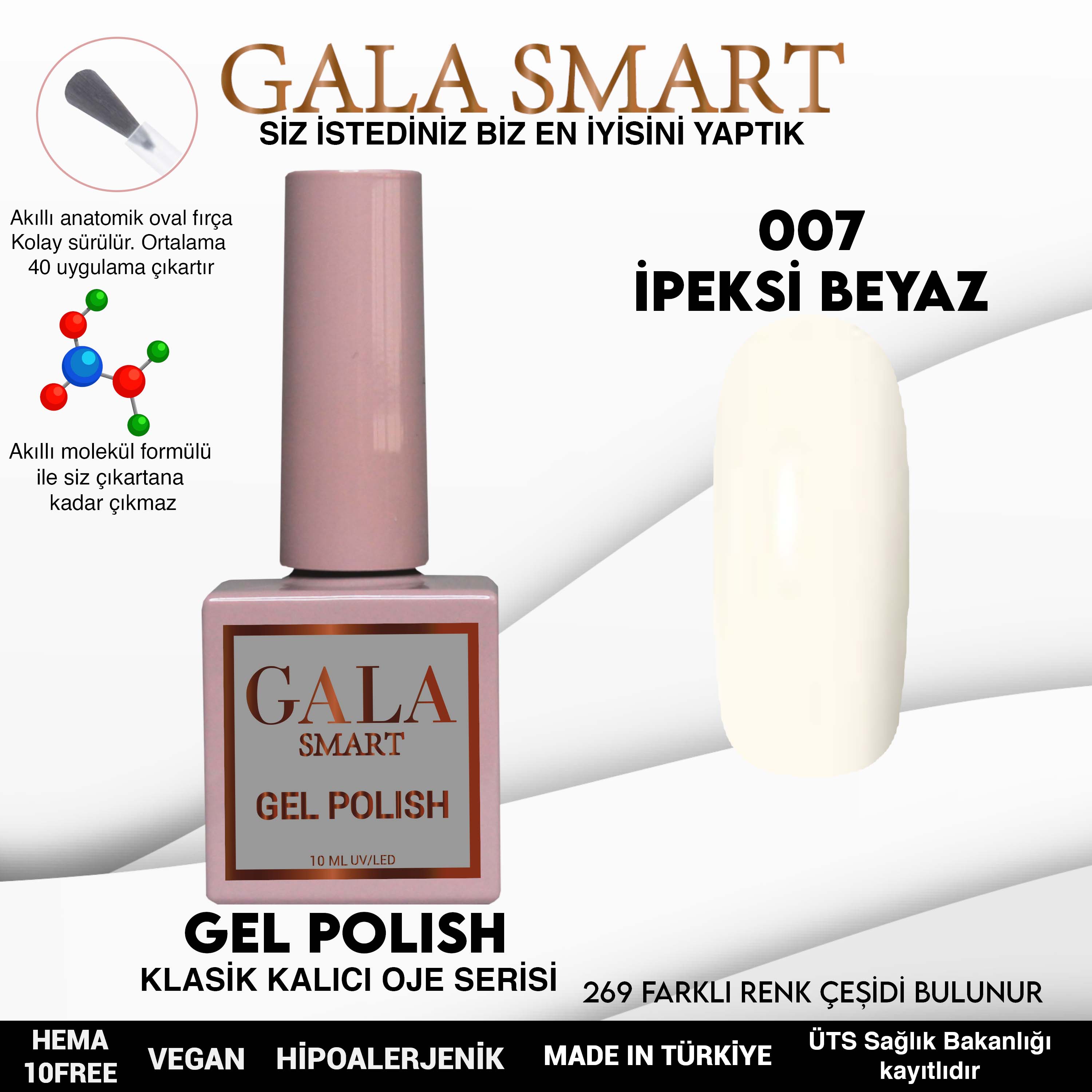 Gala Smart Kalıcı Oje Classic No:007