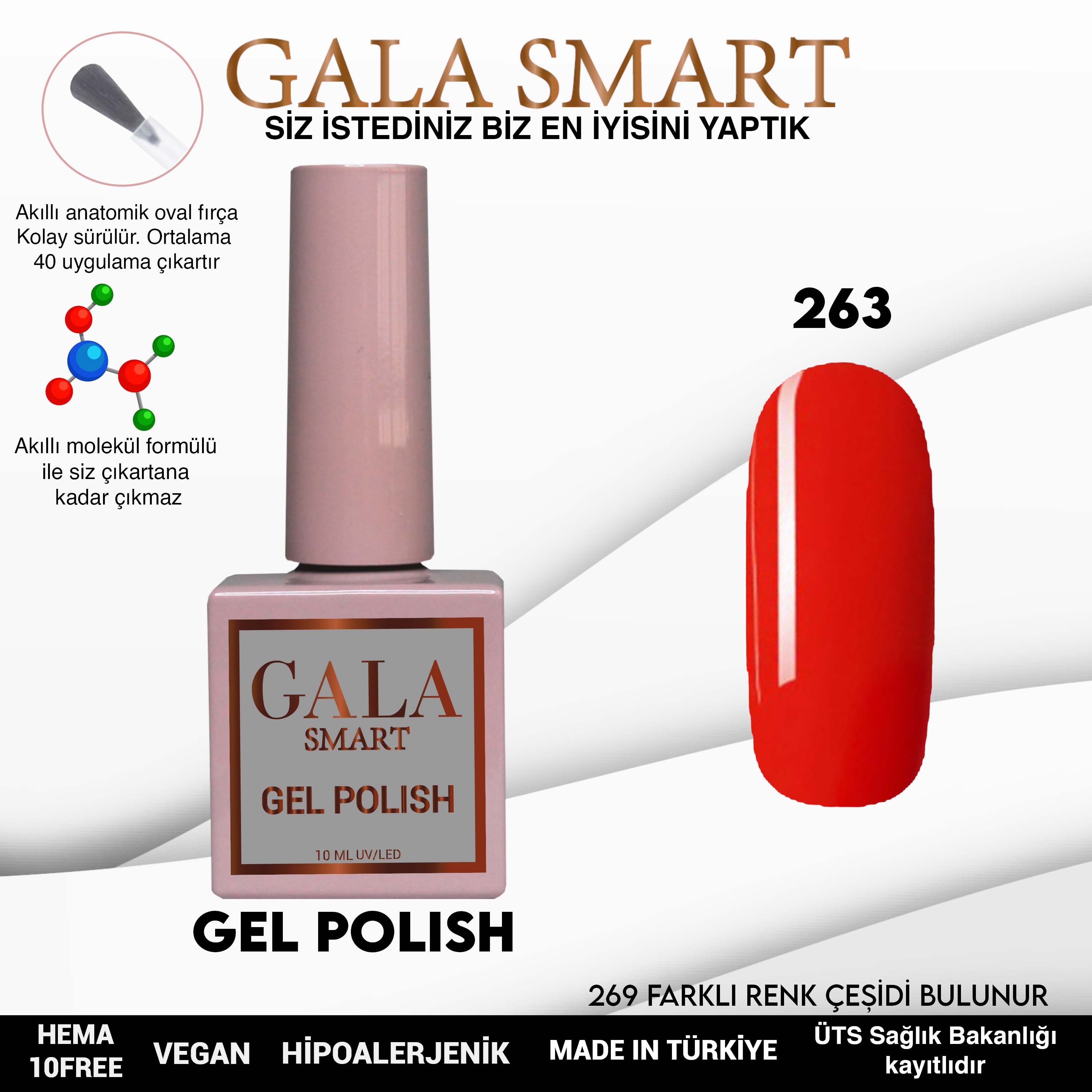 Gala Smart Kalıcı Oje Classic No:263