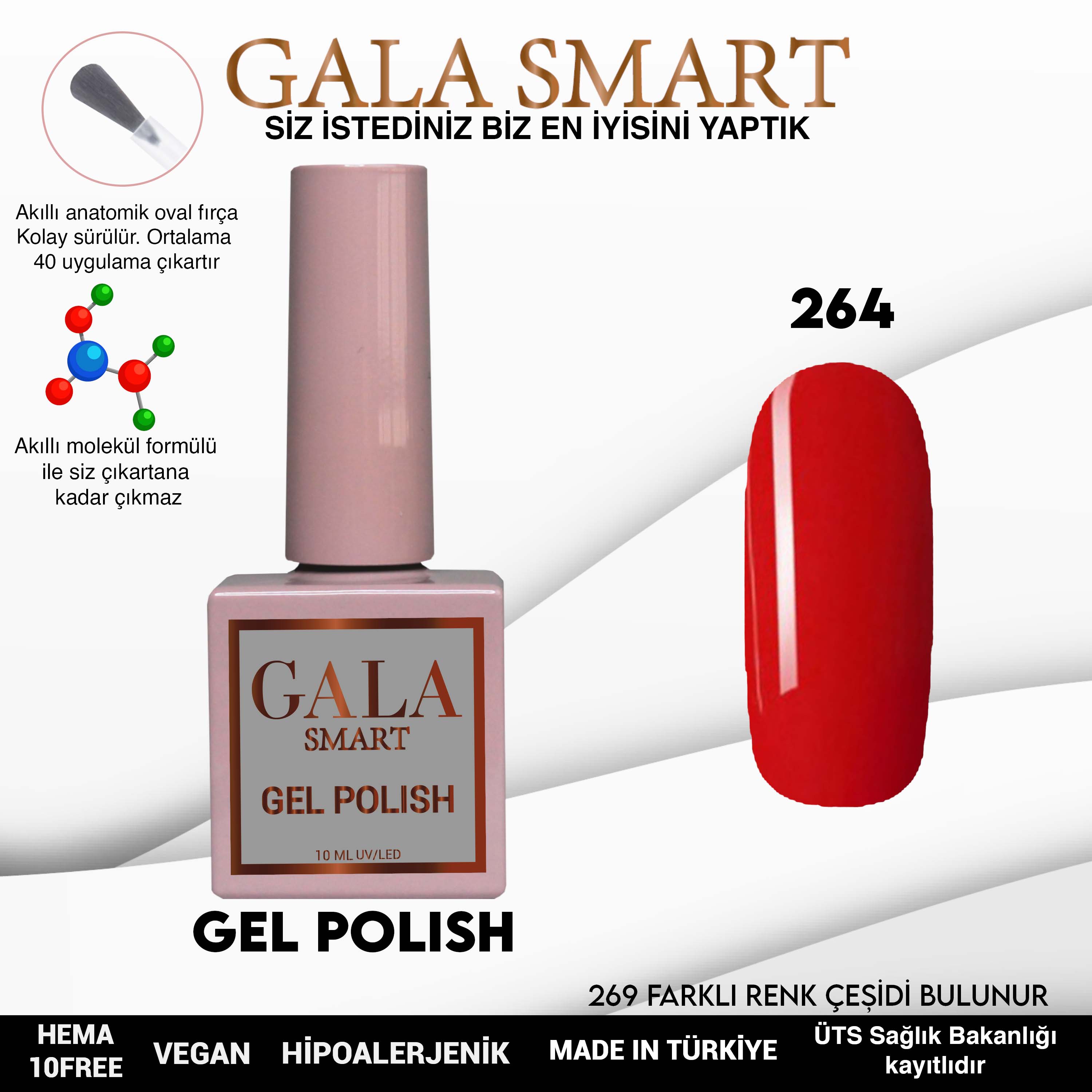 Gala Smart Kalıcı Oje Classic No:265