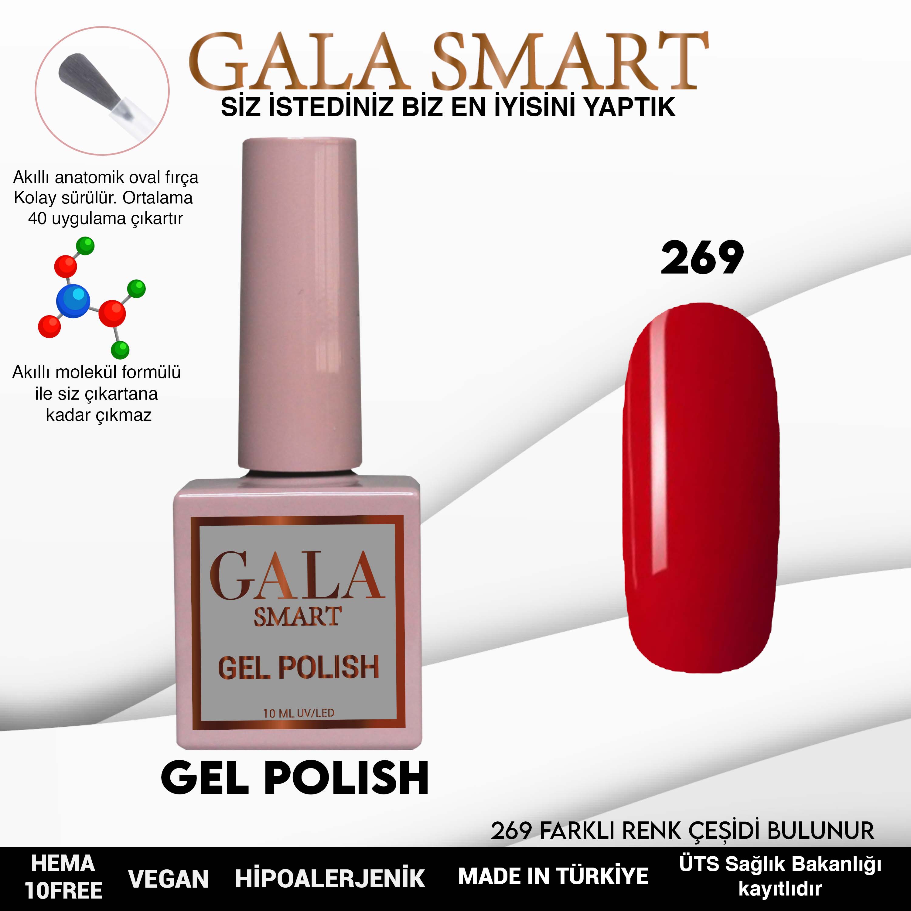 Gala Smart Kalıcı Oje Classic No:269