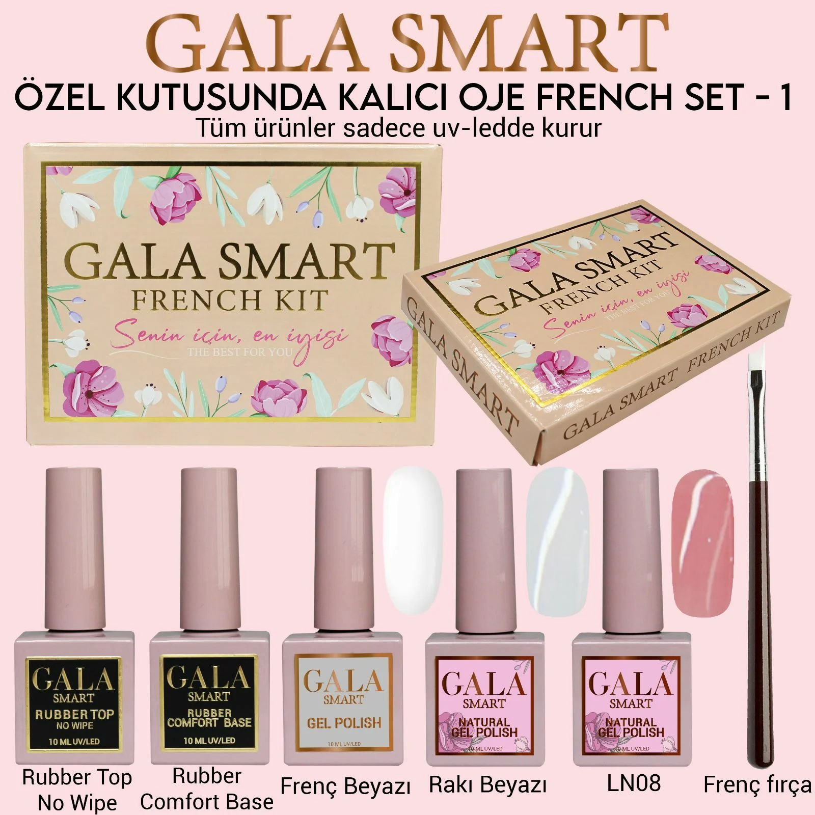 Gala Smart Naturel Kalıcı Oje French Set No:1