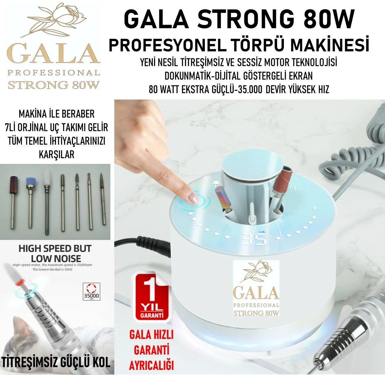 GALA STRONG 80w FREZE MAKİNESİ