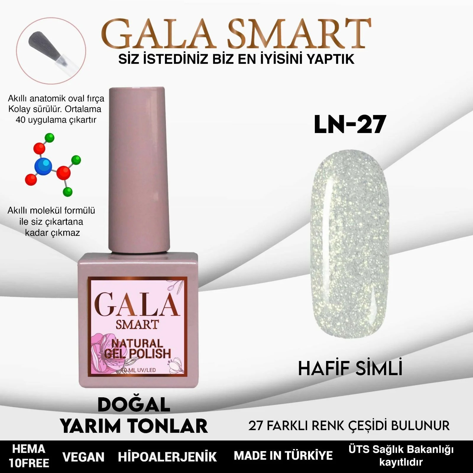 Gala Smart Natural Kalıcı Oje No:27