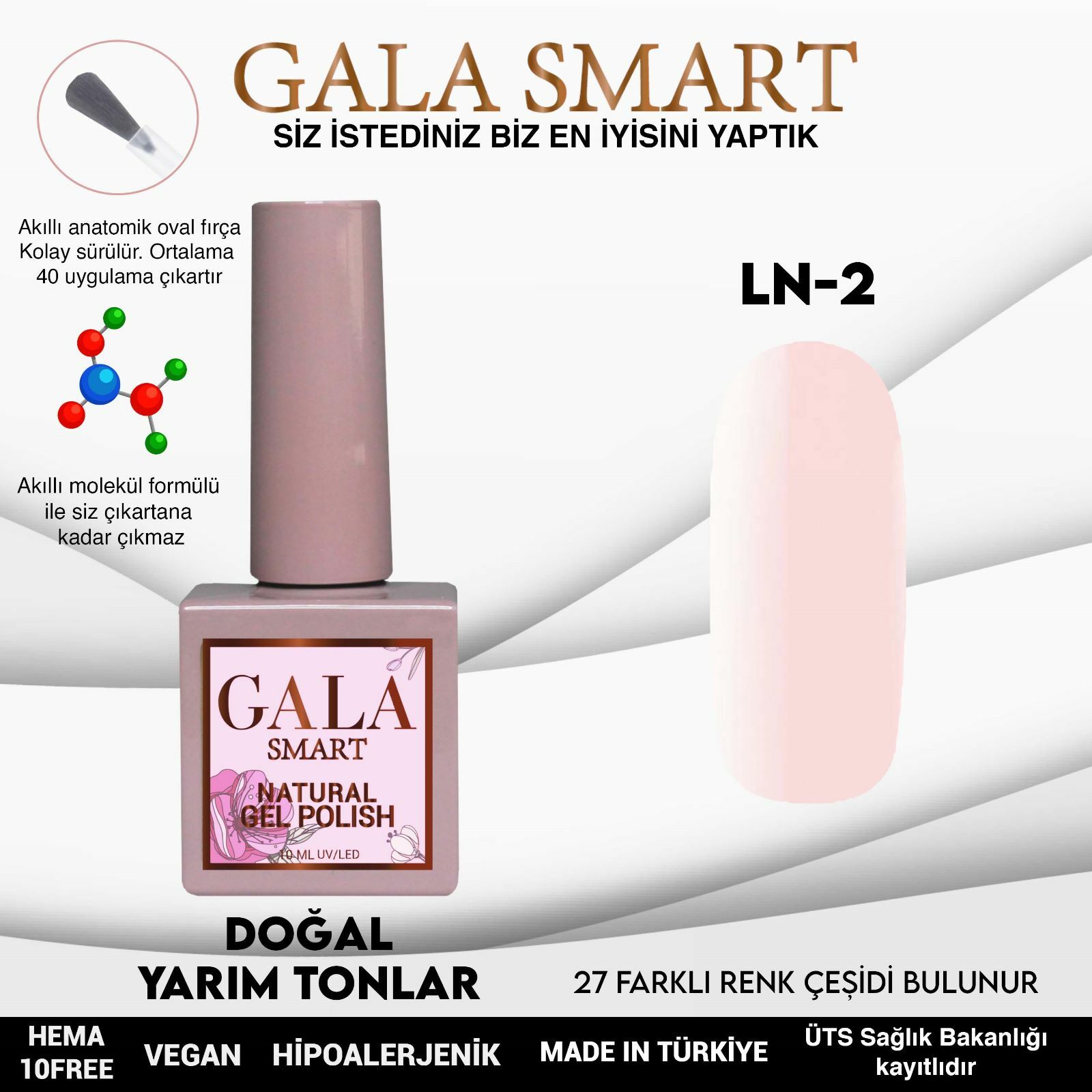 Gala Smart Natural Kalıcı Oje No:02