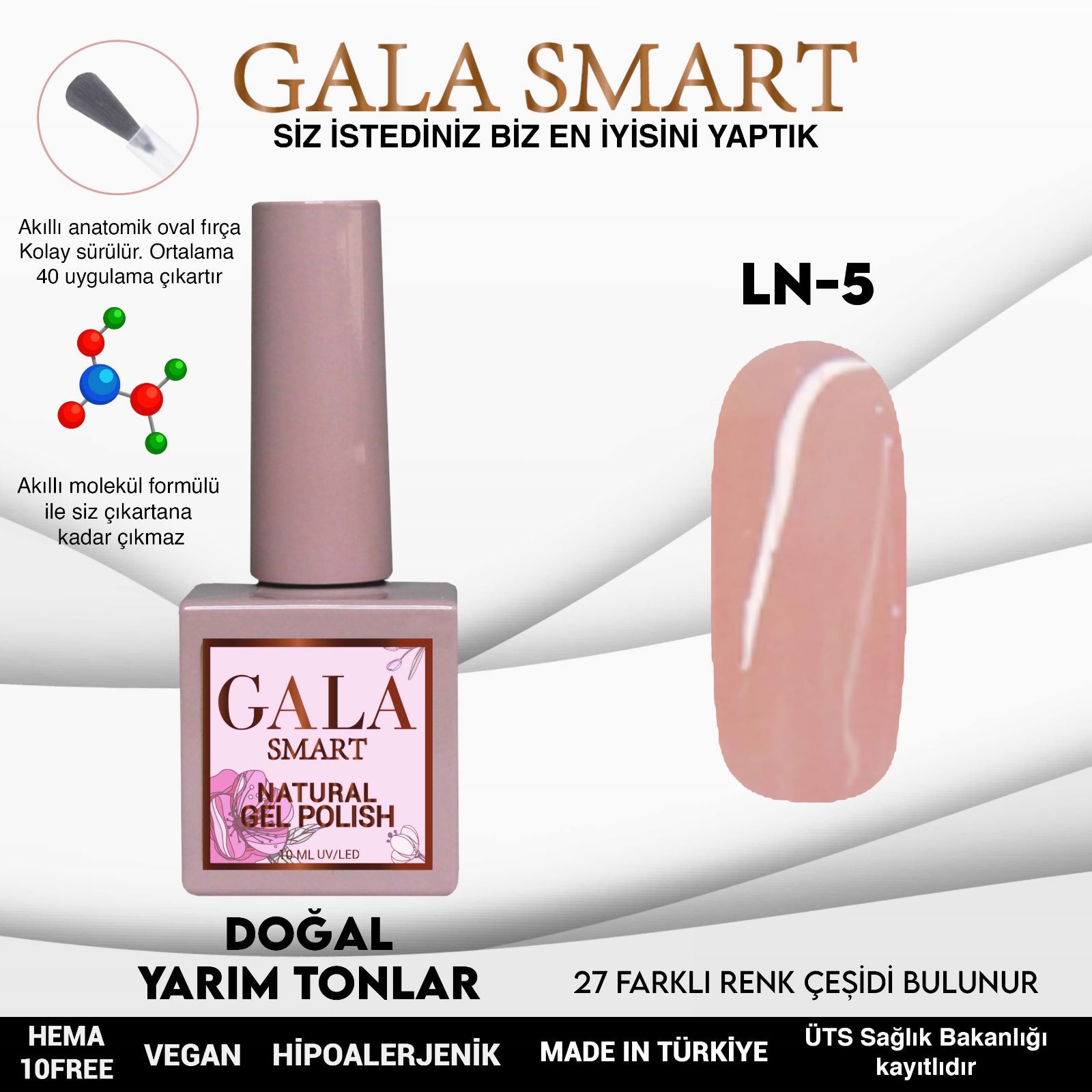 Gala Smart Natural Kalıcı Oje No:05