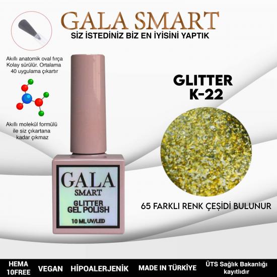 Gala Glitter Kalıcı Oje NO:22