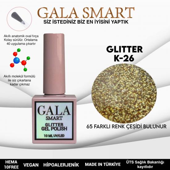 Gala Glitter Kalıcı Oje NO:26