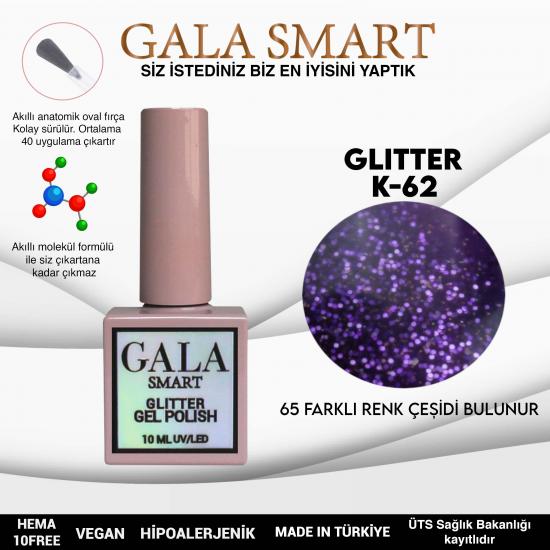 Gala Glitter Kalıcı Oje NO:62