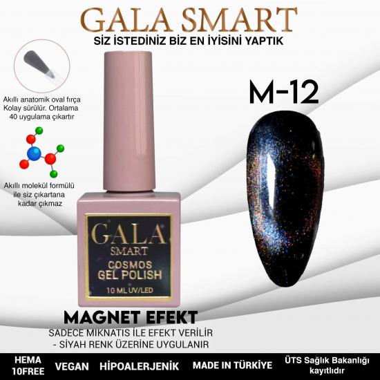 Gala Smart Cosmos Magnet Efekt Kedi Gözü Kalıcı Oje NO:12