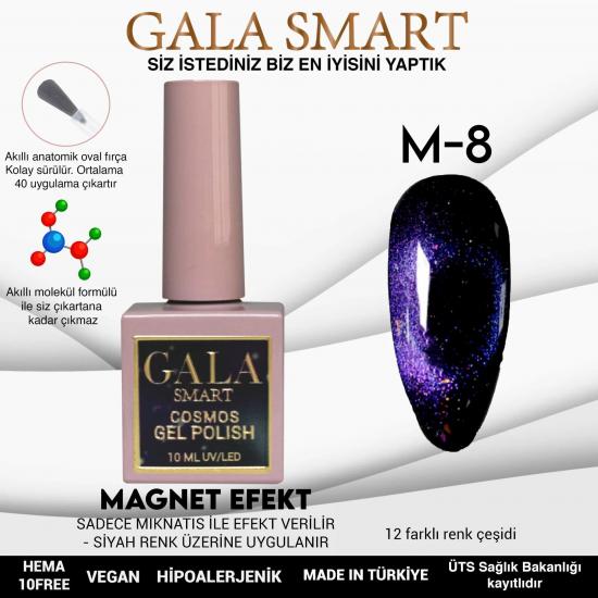 Gala Smart Cosmos Magnet Efekt Kedi Gözü Kalıcı Oje NO:08