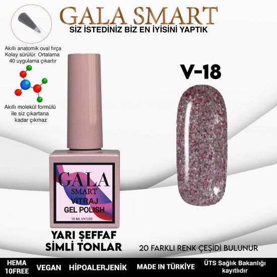 Gala Smart Vitraj Serisi Kalıcı Oje NO:18