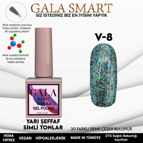 Gala Smart Vitraj Serisi Kalıcı Oje NO:08