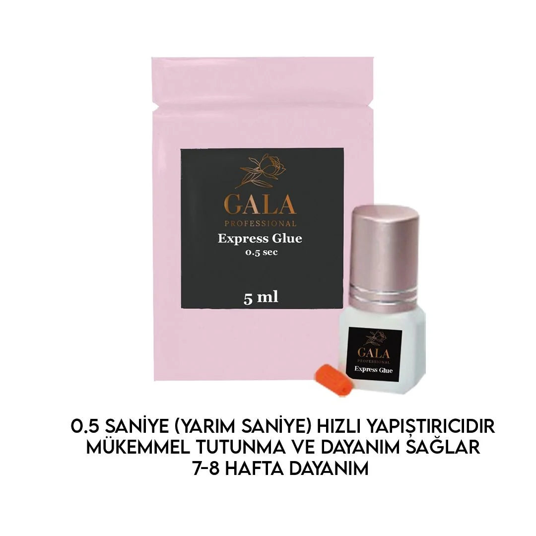 İpek Kirpik Yapıştırıcı GALA 0.5 Saniye 5 ml