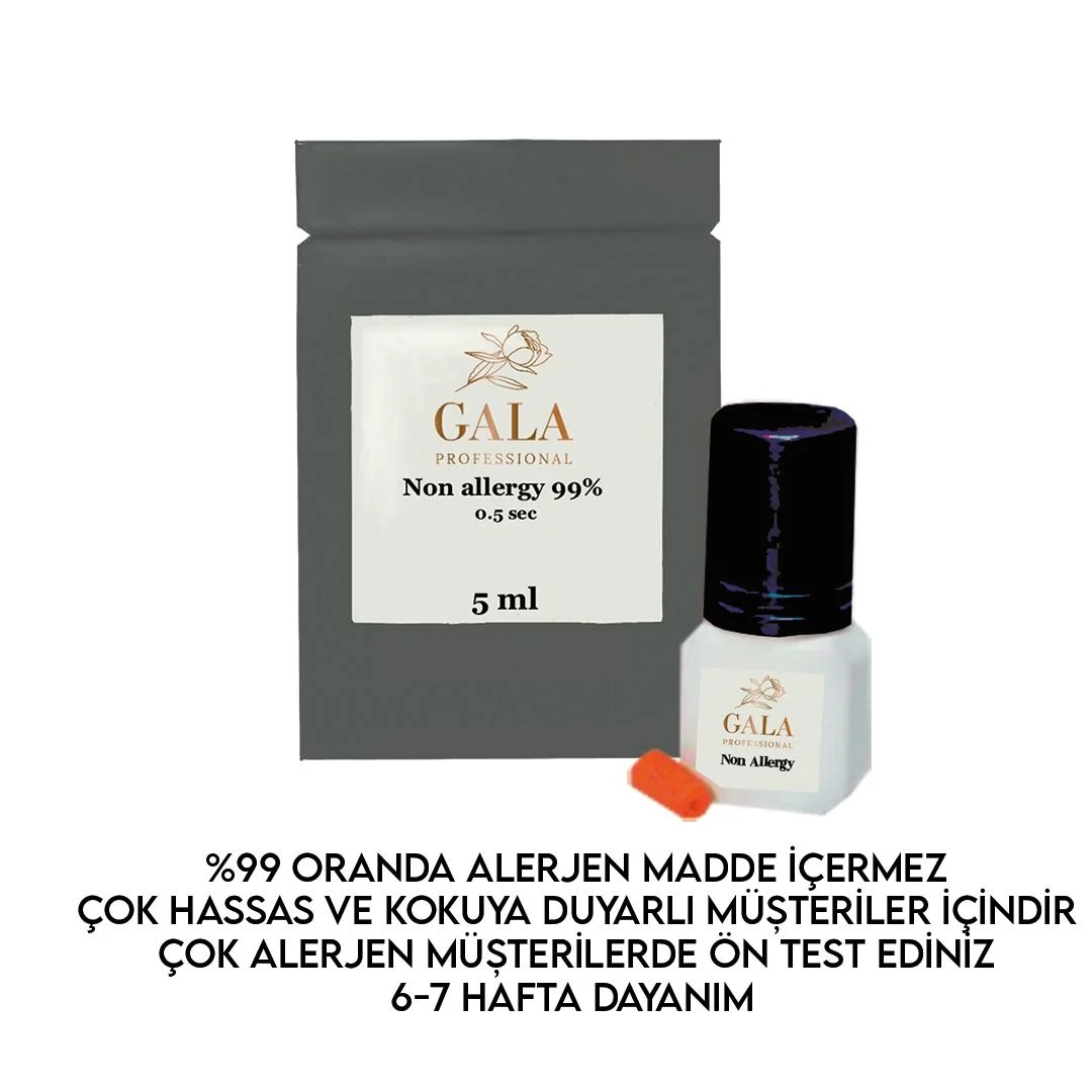 İpek Kirpik Yapıştırıcı GALA NON ALLARGY 0.5 Saniye 5 ml